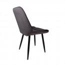 Стул NIKA, серый велюр HLR-21/черный